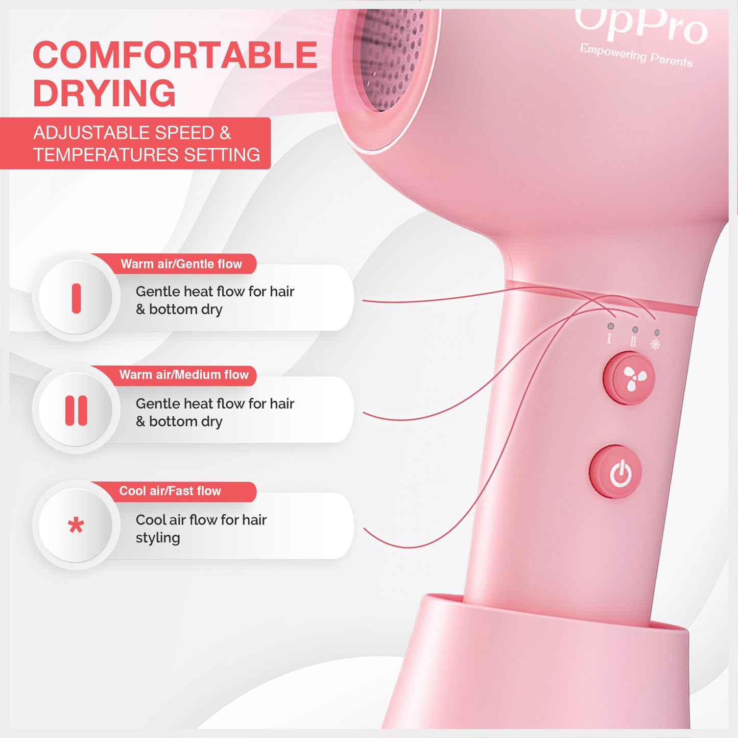 UpPro Baby Cordless Hair & Body dryer