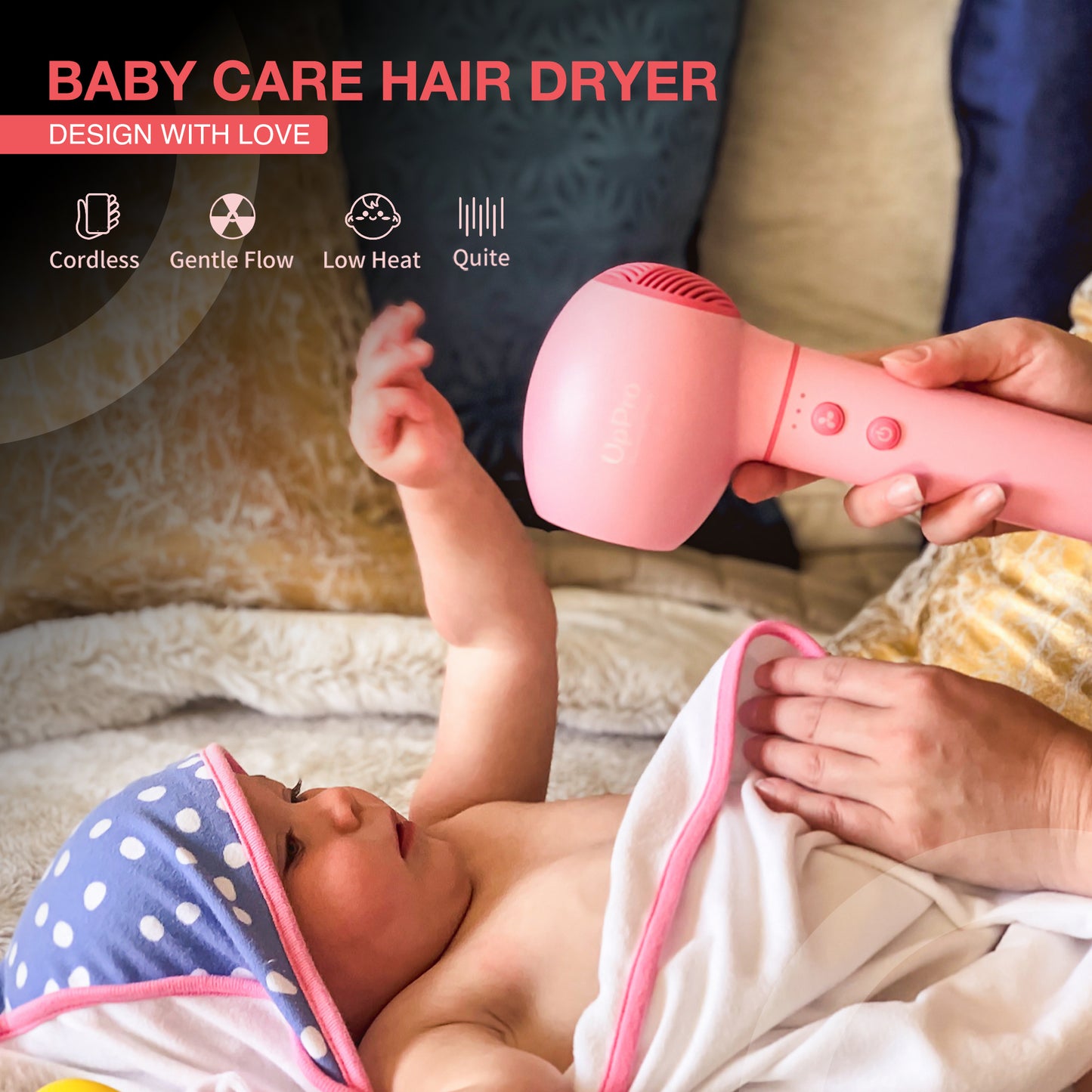 UpPro Baby Cordless Hair & Body dryer